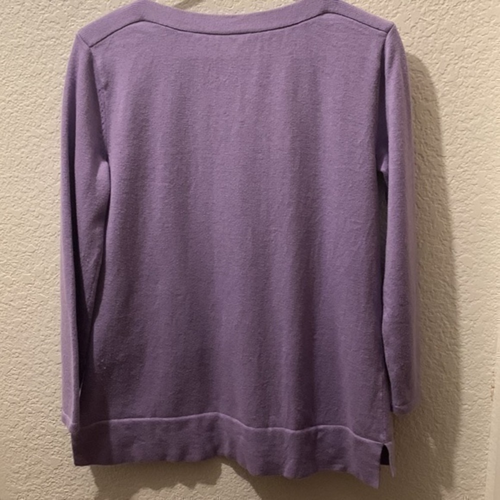 J Jill lavender sweater small - Picture 7 of 8